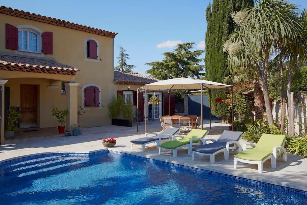 Studio Dans Villa Avec Piscine Cassis Exterior photo
